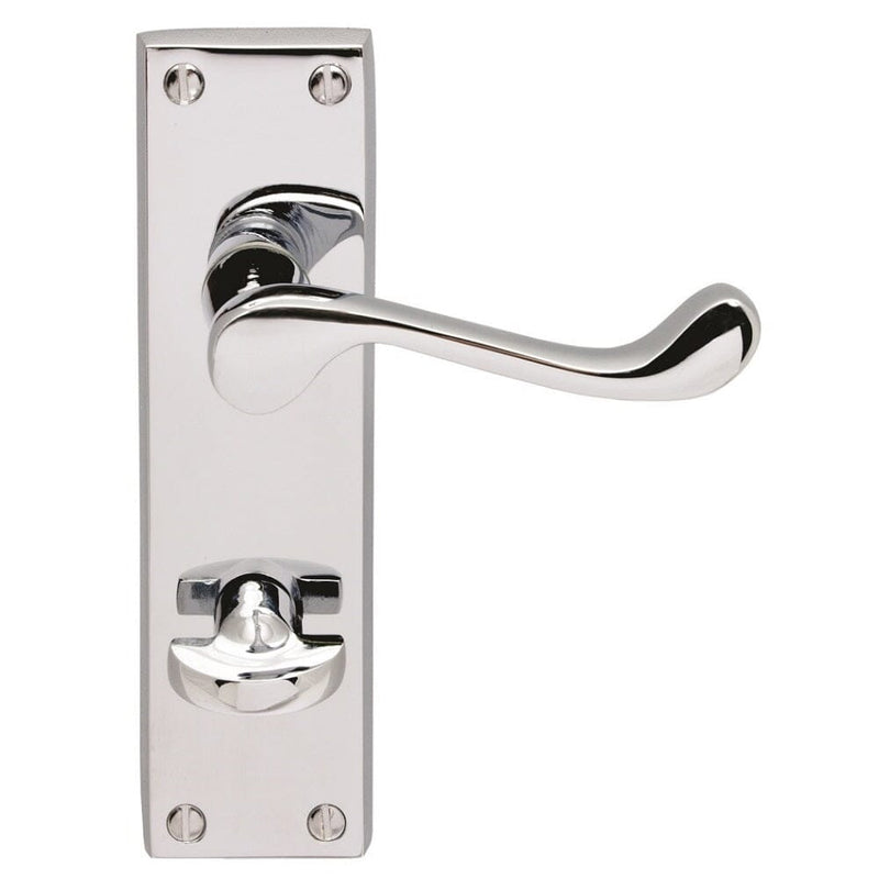 Contract Victorian Scroll Lever on WC Backplate