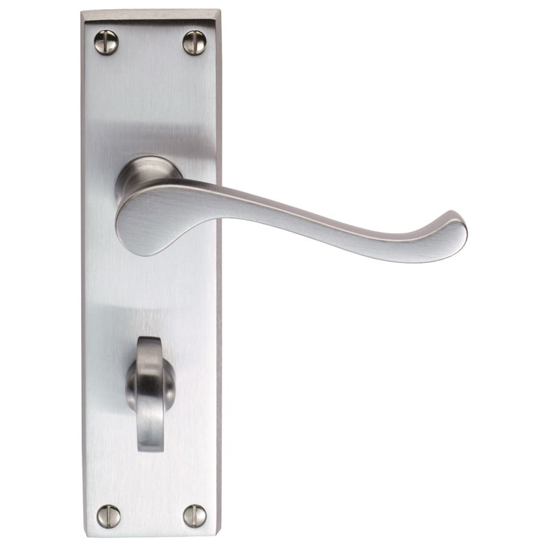 Victorian Scroll Lever on WC Backplate (Latch & Hinges Included)