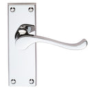 Contract Victorian Scroll Lever on Latch Backplate