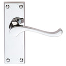 Victorian Scroll Lever on Short Latch Backplate