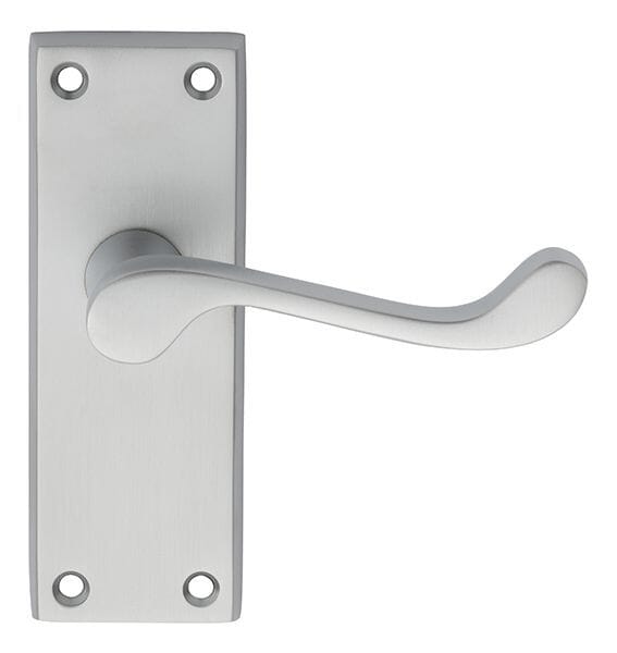 Contract Victorian Scroll Lever on Latch Backplate