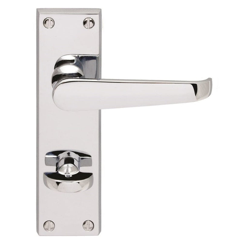 Contract Victorian Lever on WC Backplate (Latch & Hinges Included)