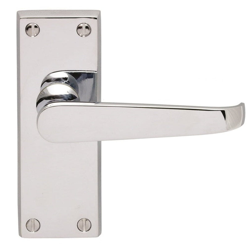 Contract Victorian Lever on Latch Backplate (Latch & Hinges Included)