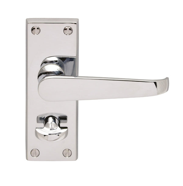Contract Victorian Lever on Privacy Backplate