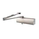 Full Cover Overhead Door Closer Variable Power 2-5 Silver