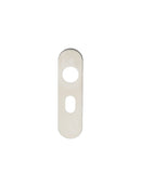 Radius Covers for Oval Lock Backplate (Latch & Hinges Included) Lever On Backplate Eurospec Satin Stainless Steel 