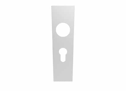 Square Covers for Euro Lock Backplate 47.5mm (Latch & Hinges Included) Lever On Backplate Eurospec Satin Stainless Steel 