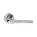 Plaza Lever on Sprung Rose (Latch & Hinges Included) Lever On Rose Eurospec Satin Stainless Steel 