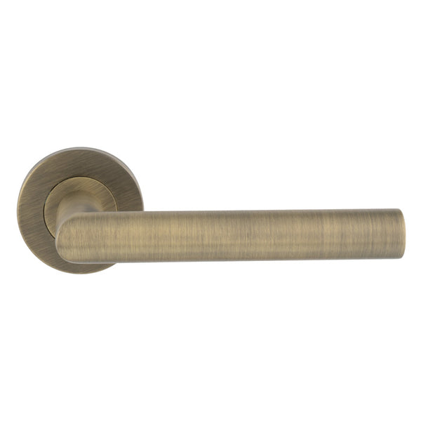 Mitred Round Bar Lever on Sprung Rose