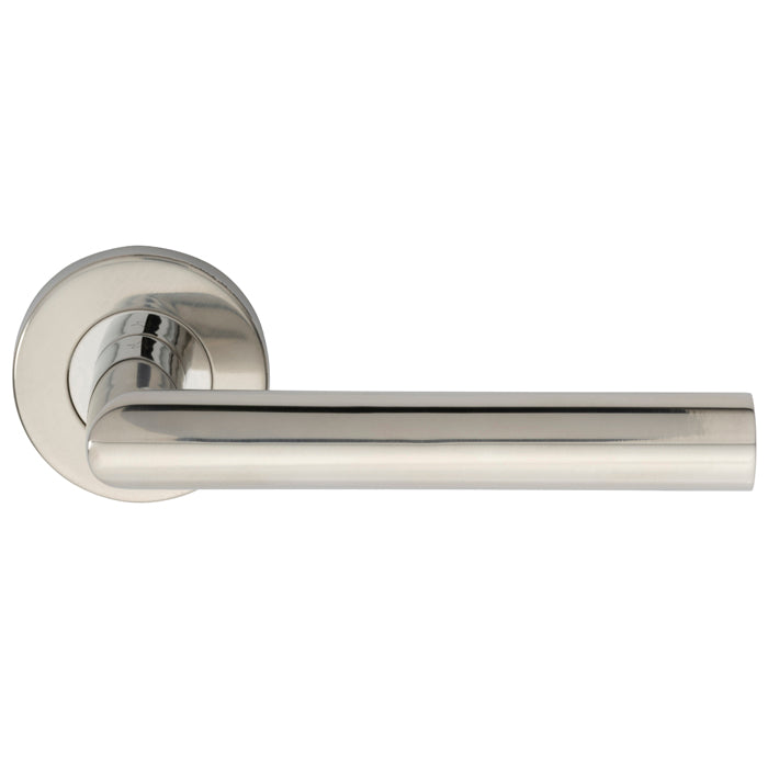 Mitred Round Bar Lever on Sprung Rose (Latch & Hinges Included)
