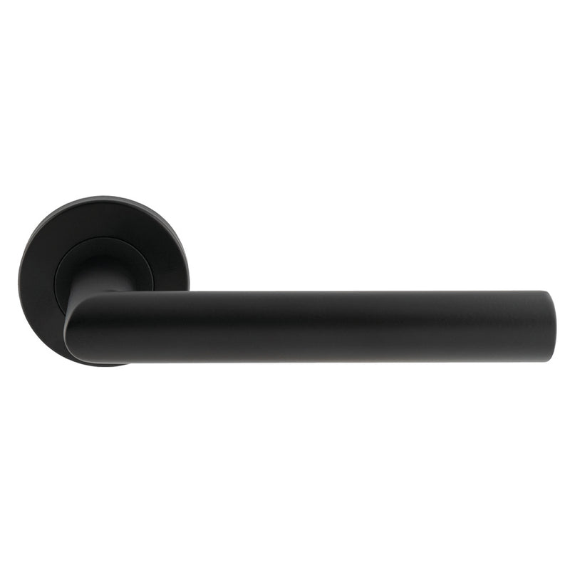 Mitred Round Bar Lever on Sprung Rose