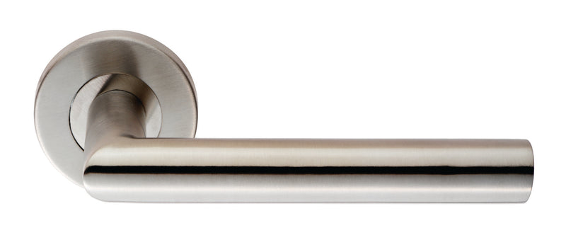 Mitred Round Bar Lever on Sprung Rose (Latch & Hinges Included)