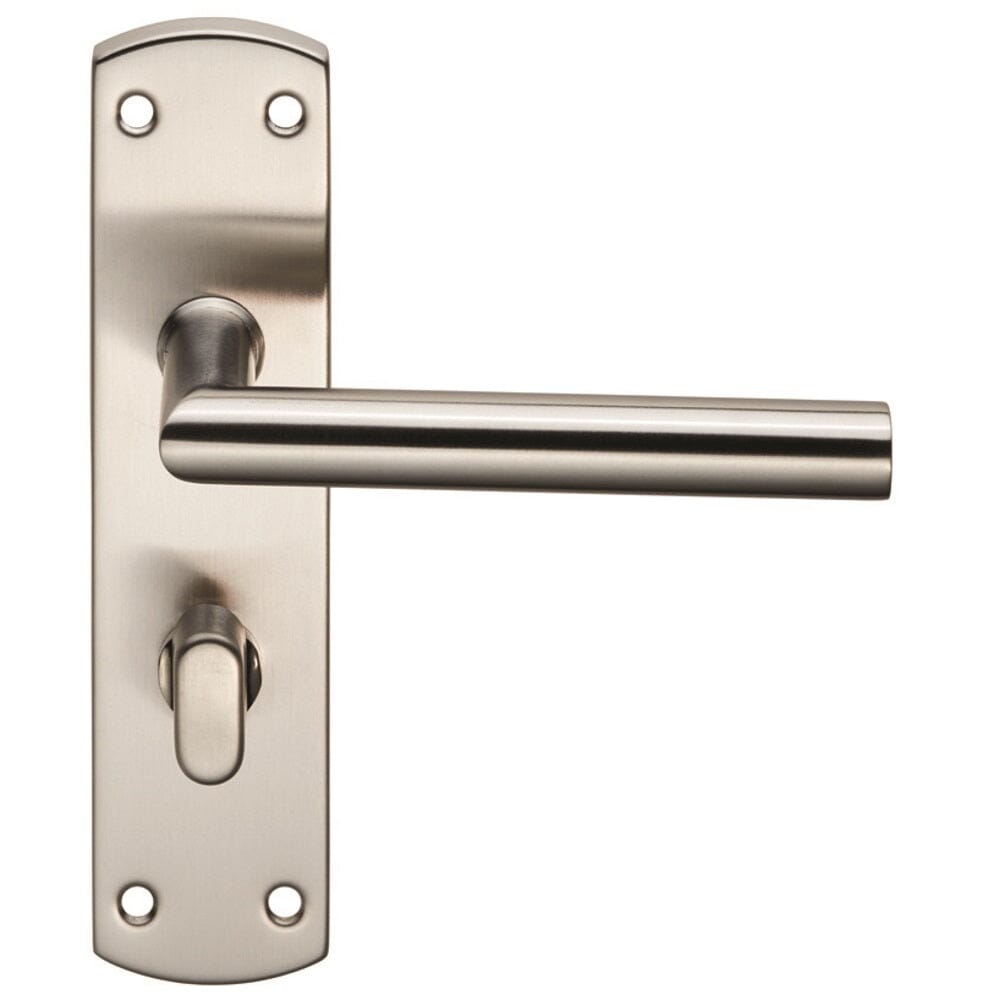 Steelworx Residential Mitred Lever on WC Backplate (Latch & Hinges Included) Lever On Backplate Eurospec Satin Stainless Steel 