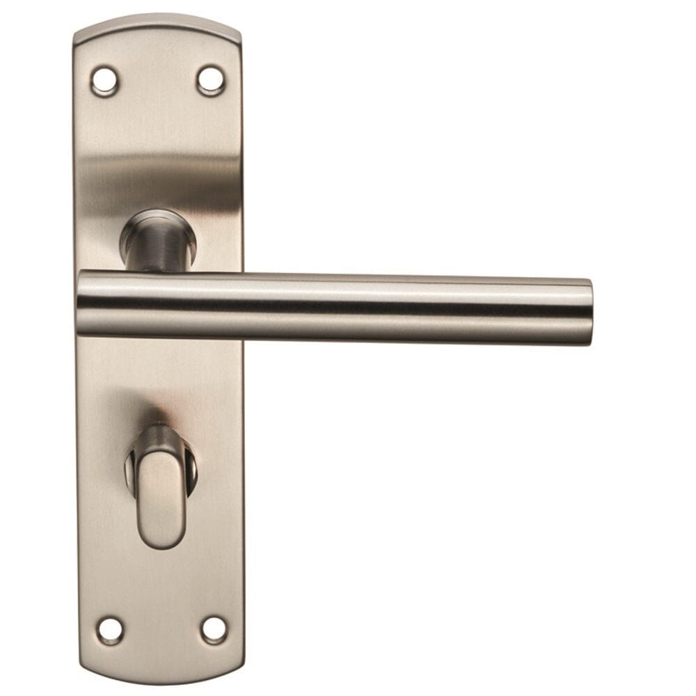 Steelworx Residential T Bar Lever on WC Backplate (Latch & Hinges Included) Lever On Backplate Eurospec Satin Stainless Steel 