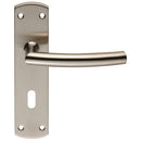 Steelworx Residential Arched Lever on Lock Backplate (Latch & Hinges Included) Lever On Backplate Eurospec Satin Stainless Steel 