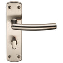 Steelworx Residential Arched Lever on WC Backplate (Latch & Hinges Included) Lever On Backplate Eurospec Satin Stainless Steel 