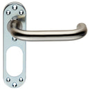 Safety Lever on Inner Backlate (Latch & Hinges Included) Lever On Backplate Eurospec Satin Stainless Steel 