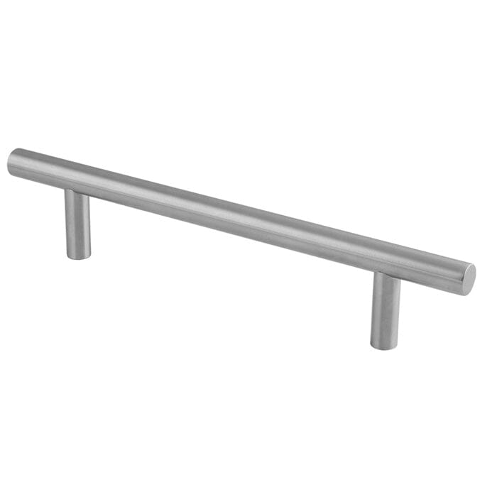Straight T Bar Pull Handle 19mm G201 (225mm C/C) Pull Handle Eurospec Satin Stainless Steel 