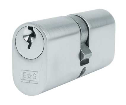 UK Oval Double Cylinder Satin Chrome CYA72270SC