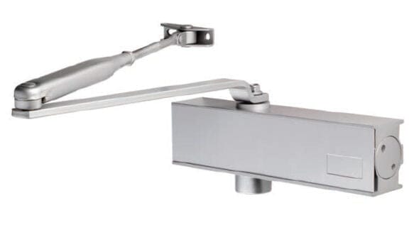 Overhead Door Closer Variable Power Size 2-4 Closers Variable Power Eurospec Silver 
