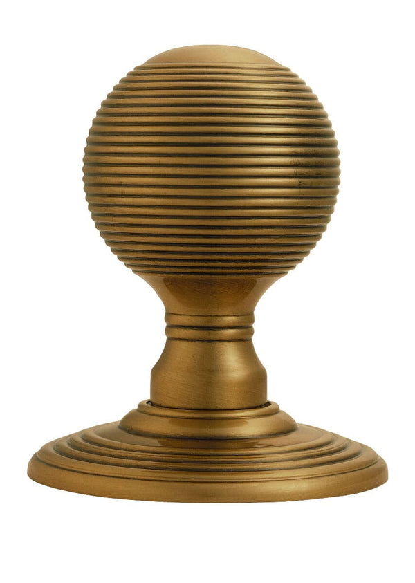 Delamain Reeded Knob Mortice Knob Carlisle Brass Florentine Bronze 