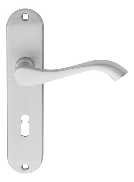 Andros Lever on Lock Backplate Lever On Backplate Carlisle Brass Satin Chrome 