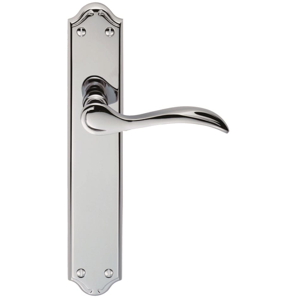 Madrid Lever on Long Latch Backplate (Latch & Hinges Included)