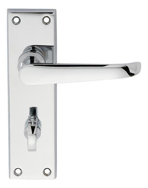 Victorian Ascot Lever on WC Backplate (Latch & Hinges Included)