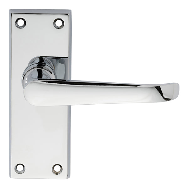 Victorian Ascot Lever on Short Latch Backplate (Latch & Hinges Included)