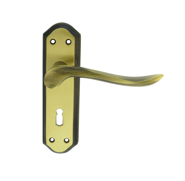 Lytham Lever on Lock Backplate (Latch & Hinges Included)