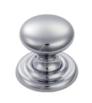 Victorian Knob 45mm Cupboard Knob Carlisle Brass Polished Chrome 