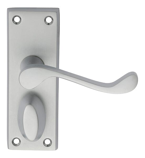 Victorian Scroll Lever on Short Privacy Backplate