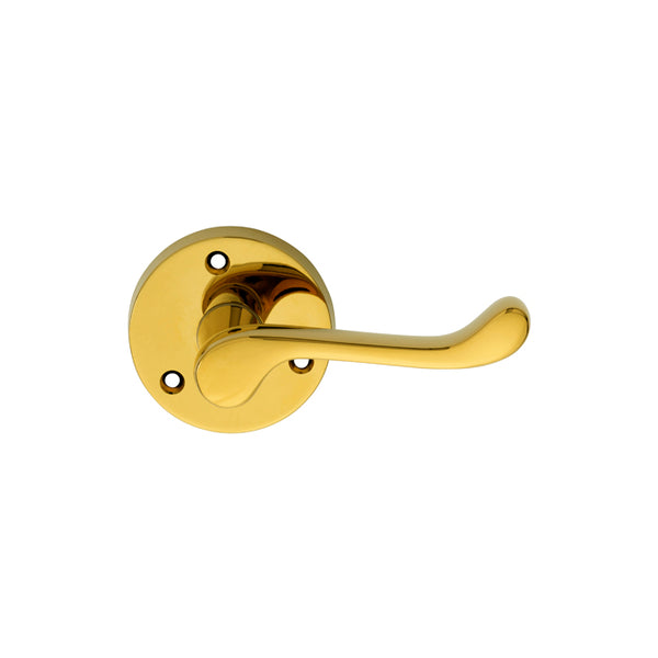 Victorian Scroll Lever on Round Rose (Latch & Hinges Included)