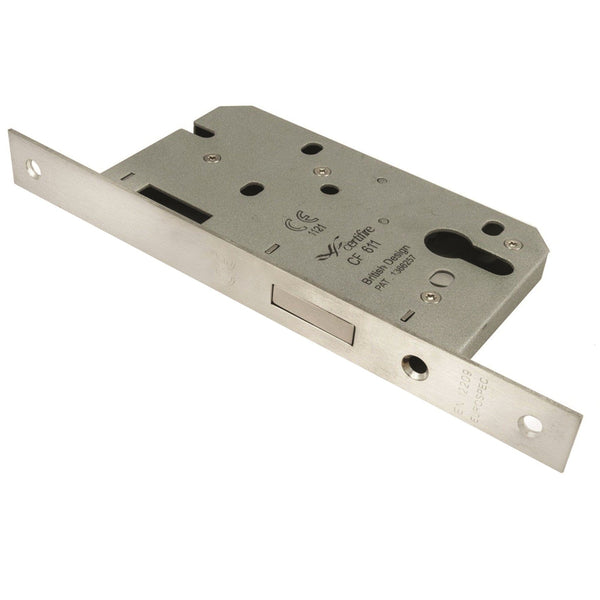 Euro Profile Deadlock Din Lock Eurospec Satin Stainless Steel 