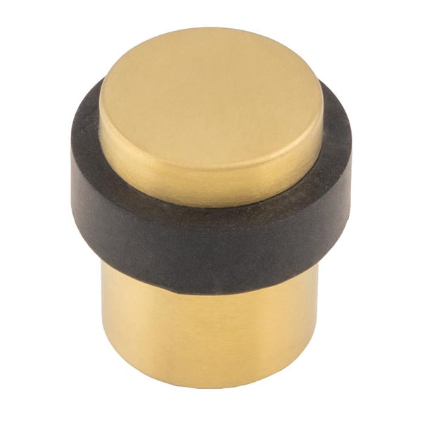 Steelworx Floor Mounted Pedestal Door Stops Satin PVD DSF1030SPVD