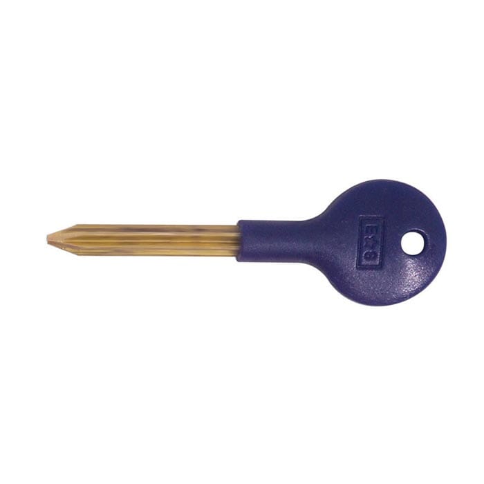 Security Door Bolt Key (Long) Key Carlisle Brass Blue Nylon 