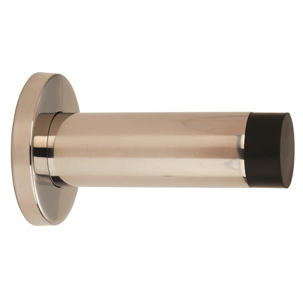 Steelworx Wall Mounted Door Stop 76mm Bright Stainless Steel DSW1016BSS