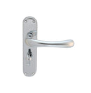 Ibra Lever On Backplate Bathroom 57mm C/C (Latch & Hinges Included)