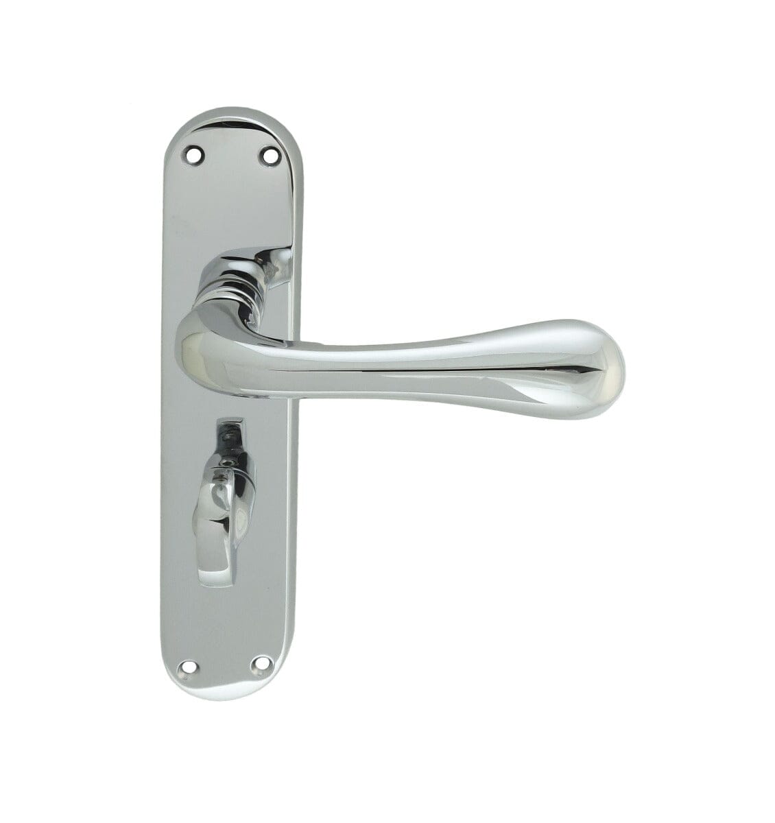 Astro Lever on WC Backplate Lever On Backplate Manital Polished Chrome 