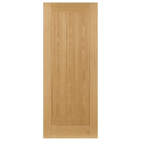 Ely Unfinished Oak Internal Door - Door Station