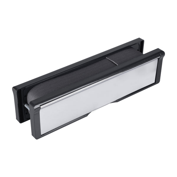 Intumescent Letterbox Assemblies 254mm Polished Chrome ES301