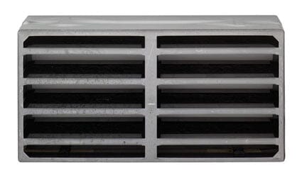 Intumescent Air Transfer Vent Grille 150 x 150mm Intumescent Eurospec Silver 