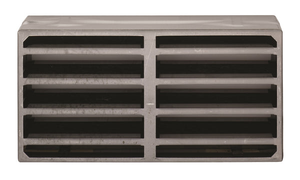 Intumescent Air Transfer Vent Grille 112 x 225mm Silver ES403