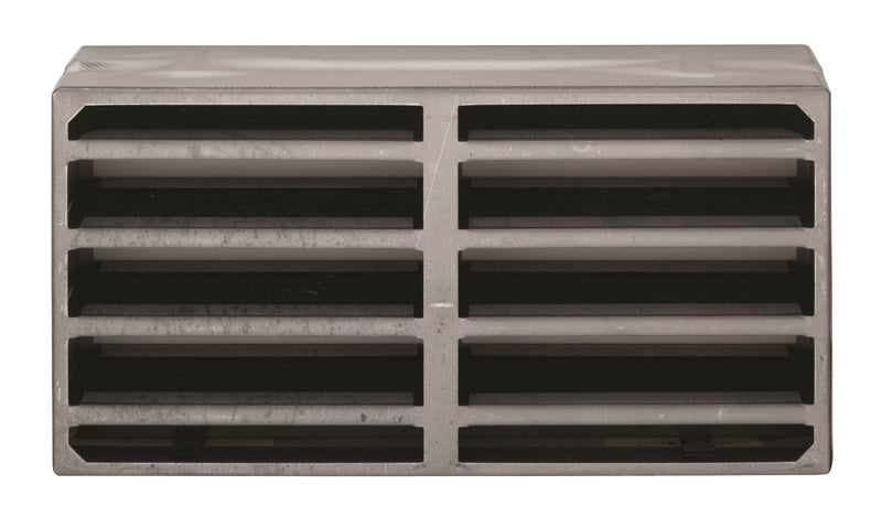 Intumescent Air Transfer Vent Grille 112 x 225mm Silver ES403