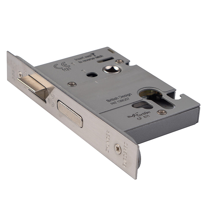 Euro Profile High Security Cylinder Sashlock Satin Stainless Steel ESBL5030SSS