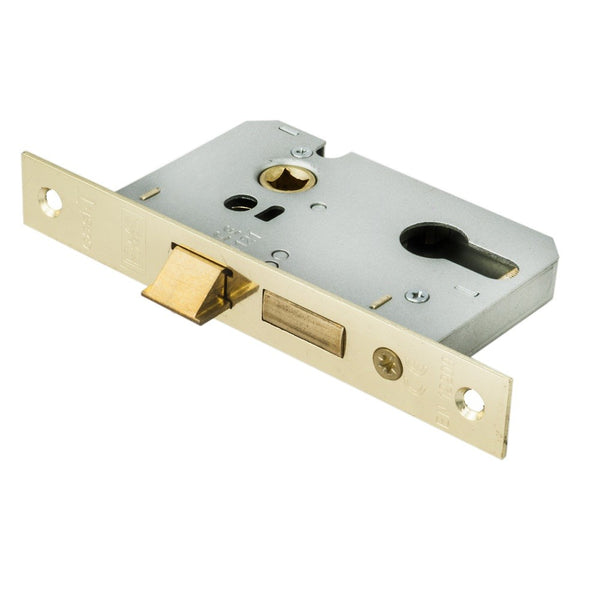 Easi-T Economy Euro Profile Sashlock 64mm Electro Brassed ESE5025EB