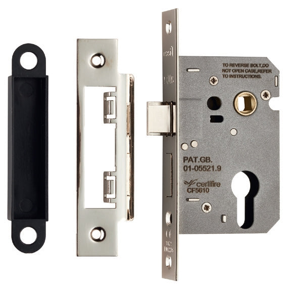 Easi-T Economy Euro Profile Sashlock 64mm Nickel Plate ESE5025NP