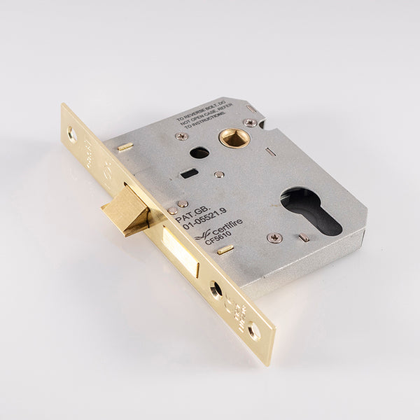 Easi-T Economy Euro Profile Sashlock 76mm Electro Brassed ESE5030EB
