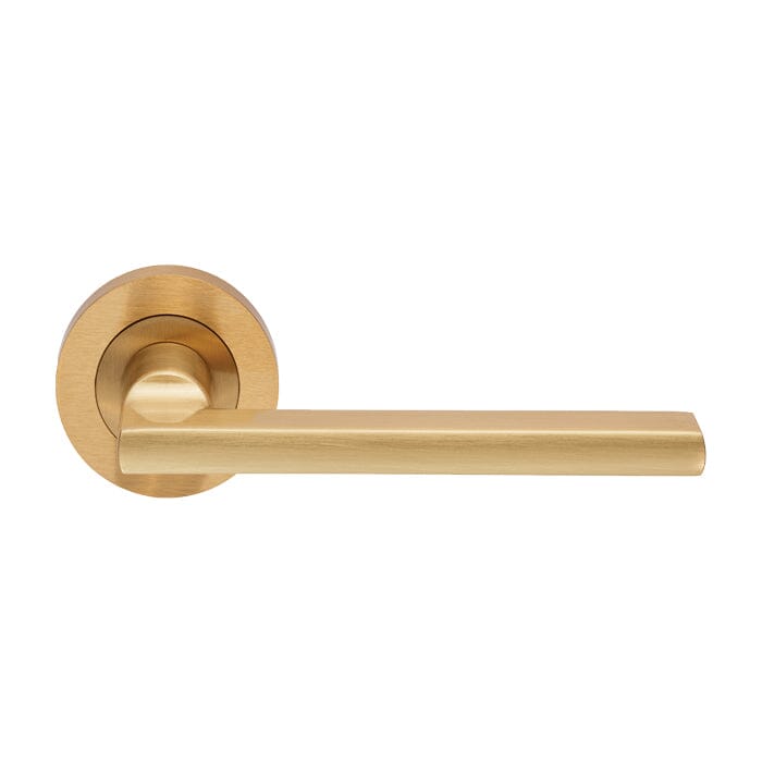 Trentino Lever on Rose (Latch & Hinges Included) Lever On Rose Carlisle Brass Satin Brass 