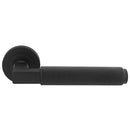 Terazzo Lever On Round Rose (Latch & Hinges Included) Lever On Rose Carlisle Brass Matt Black 
